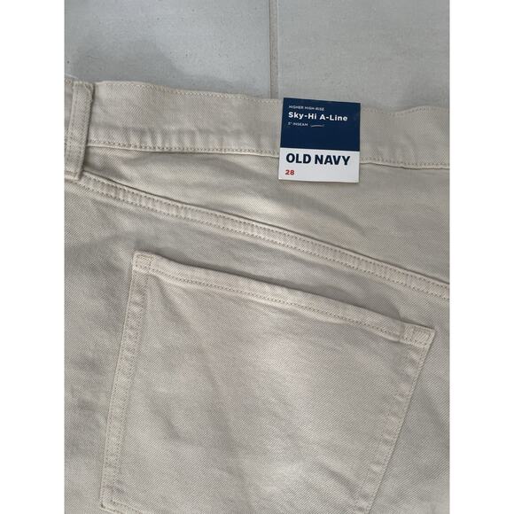 Old Navy Shorts Jean Denim Cut Off Frayed Sky Hi A-Line - Picture 7 of 12